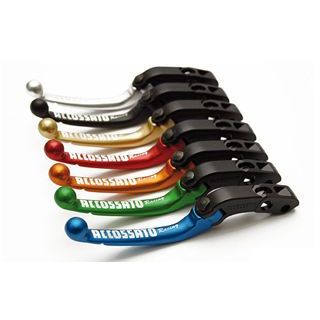 ACCOSSATO ラジアルクラッチレバーLV006 16mm タイプ ショート カラー ブルー LV006-16.S.B アコサット レバー バイク 汎用