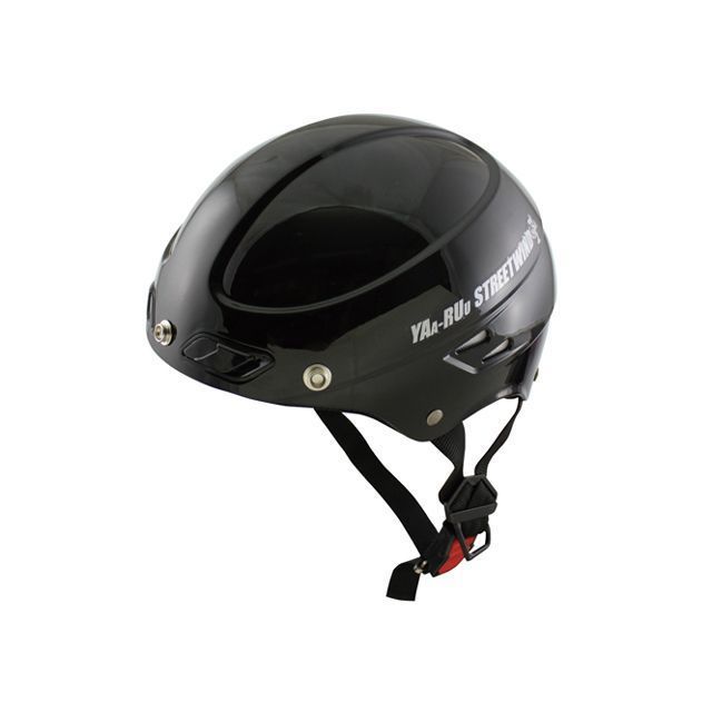 スピードピット STR Z YAA-RUU ヤールーストリートヘルメット カラー：ブラック サイズ：FREE（58～59cm） STR Z メーカー在庫あり SPEEDPIT ハーフヘルメット バイク