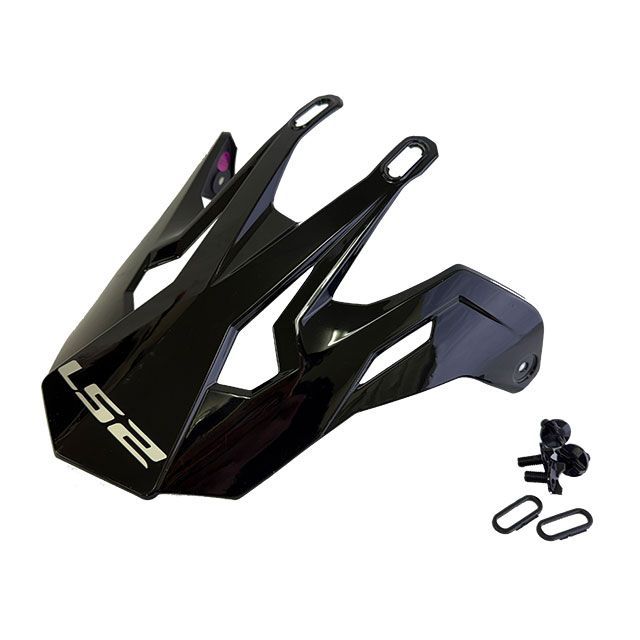 LS2 HELMETS PV-3 ピークバイザー/LS2（グロスブラック） 155708000001 エルエスツーヘルメット ヘルメットバイザー