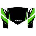 【メーカー直送】エムディーエフ KLX250（08-） グラフィックキット ファイアーモデル グリーンタイプ タイプ：ライトカウルセット M08KLX-B-GR-LC MDF ドレスアップ・カバー バイク KLX250