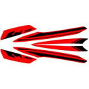 【メーカー直送】MDF WR250R(08-) グラフィックキット ファイアーモデル レッドタイプ タイプ フロントフェンダーセット MWRR-B-RD-FF エムディーエフ ドレスアップ・カバー バイク WR250R(2)