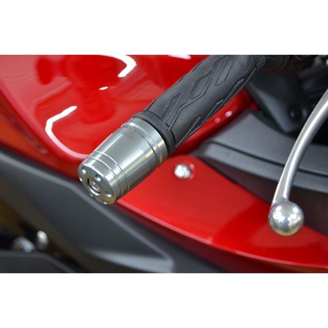 AGRAS アルミバーエンド カラー ブラック 300-392-000BK アグラス ハンドル関連パーツ バイク B-KING GSX250R