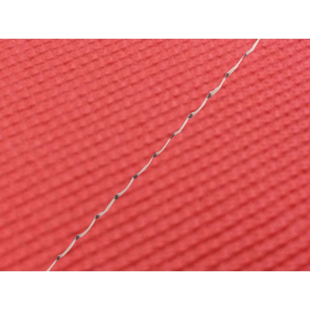 Grondement W650（99年 EJ650A1/C1） 国産シートカバー 張替 スベラーヌレッド ライン - 仕様 透明ステッチ GH5556KC440S0 グロンドマン シート関連パーツ バイク W650