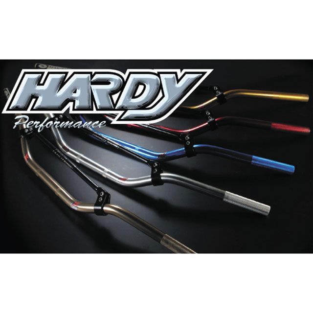 ハーディ MXハンドルバー タイプ2 LOW カラー：チタニウム HB1ATI メーカー在庫あり HARDY ハンドル関連パーツ バイク 汎用