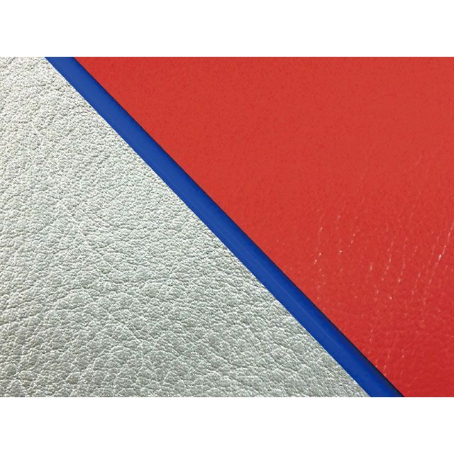 Grondement W650（99年 EJ650A1/C1） 国産シートカバー 張替 赤 ライン シルバーライン 仕様 青パイピング GH5557KC454P50 グロンドマン シート関連パーツ バイク W650