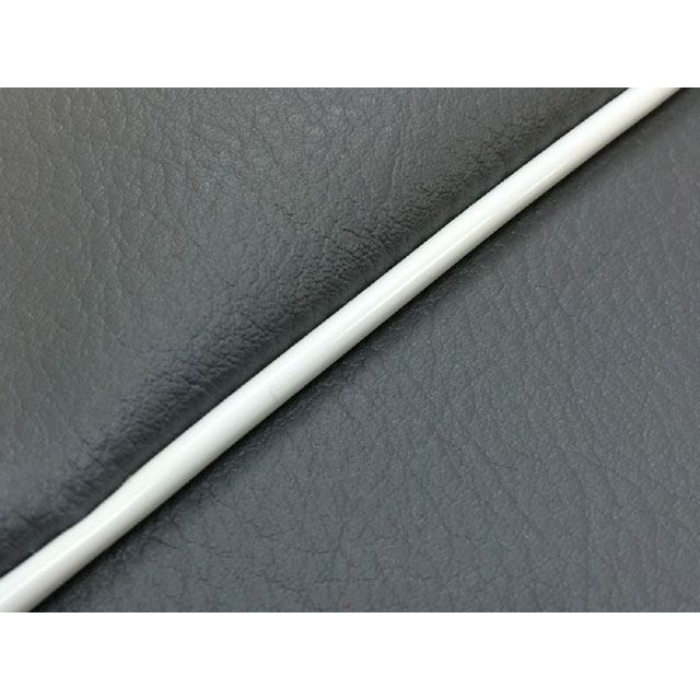 Grondement アクシス90（3VR） 国産シートカバー ダークグレー タイプ 被せ 仕様 白パイピング GR41YC510P20 グロンドマン シート関連パーツ バイク アクシス90