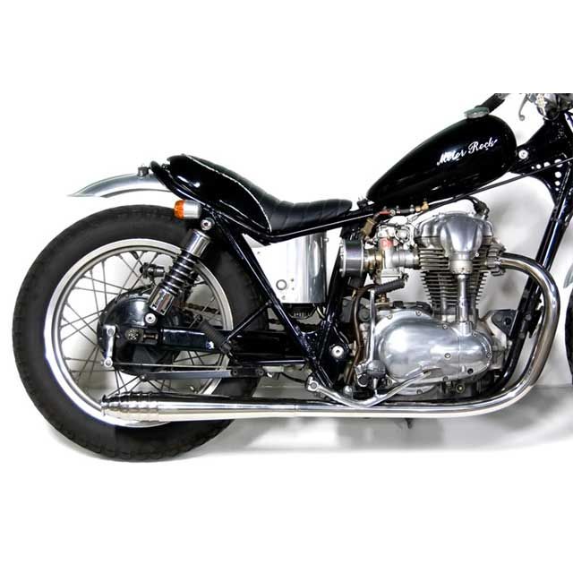 Motor Rock W650/400用 69メガホン フルエキゾースト タイプ LOW MR-EX025L モーターロック マフラー本体 バイク W650/400