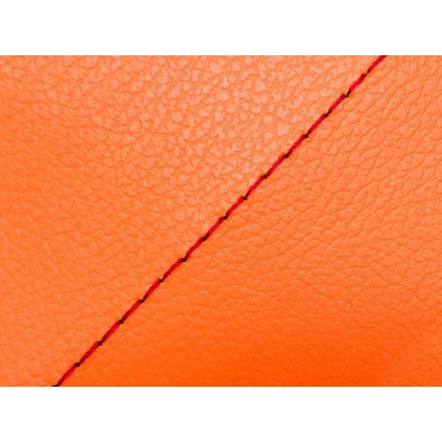 Grondement KSR50/80（KMX50B/80B） 国産シートカバー 張替 オレンジ ツートン生地 - 仕様 赤ステッチ GH13KC140S40 グロンドマン シート関連パーツ バイク KSR50/80