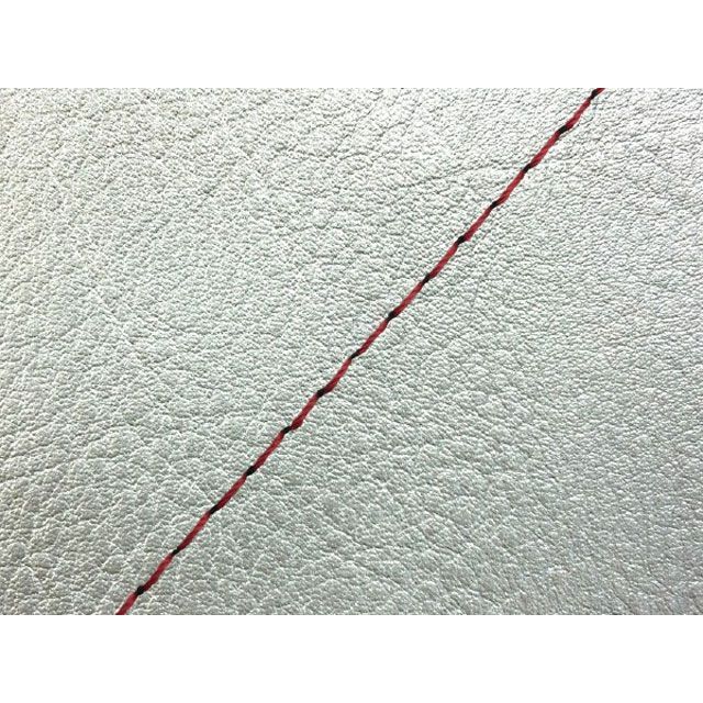 Grondement KSR50/80（KMX50B/80B） 国産シートカバー 張替 シルバー ツートン生地 - 仕様 赤ステッチ GH13KC540S40 グロンドマン シート関連パーツ バイク KSR50/80