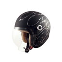 正規品／スピードピット GS-6 シールド付きジェットヘルメット Gino カラー：マッドブラック/ガンメタ/ファイヤー GS-6 メーカー在庫あり SPEEDPIT レディース キッズヘルメット バイク