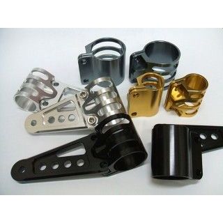 ant lion ビレットライトステー 正立フォーク用 φ41 スタンダード カラー チタンブルー 30041-TB アントライオン 電装ステー・カバー類 バイク 汎用