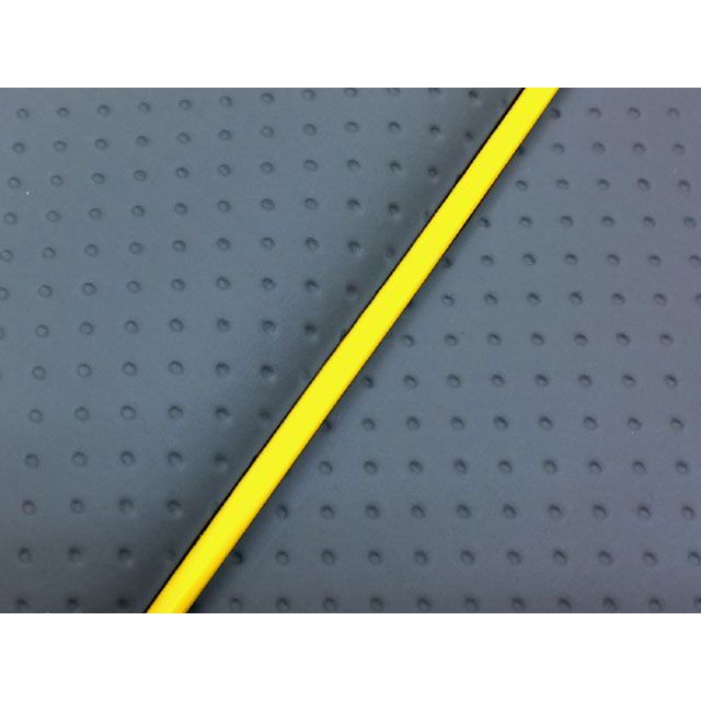 Grondement BJ 国産シートカバー フルエンボスグレー タイプ 被せ 仕様 黄パイピング GR28YC410P100 グロンドマン シート関連パーツ バイク BJ（ベーシックジョグ）