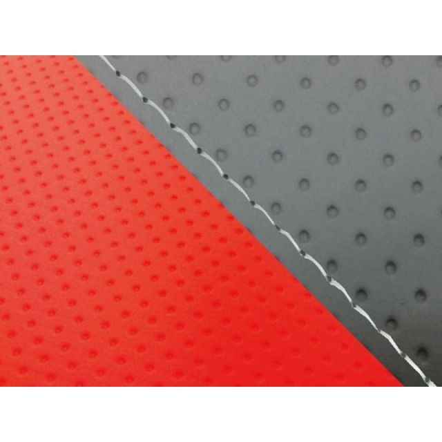 【正規品】Grondement YZF-R1シングル（フロント側） 国産シートカバー エンボス灰＆エンボスレッド タイプ 張替 仕様 透明ステッチ GH5563YC1227S0 グロンドマン シート関連パーツ バイク YZF-R1