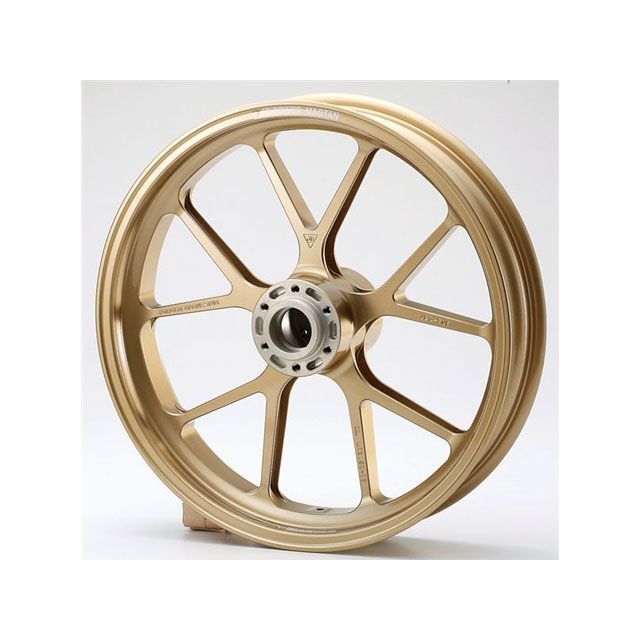 MAGTAN マグネシウム鍛造ホイール セット MAGTAN JB3 フロント：3.50-17/リア：5.50-17 カラー ゴールド JB3-114-02/GLD マグタン ホイール本体 バイク ZRX1200R/S