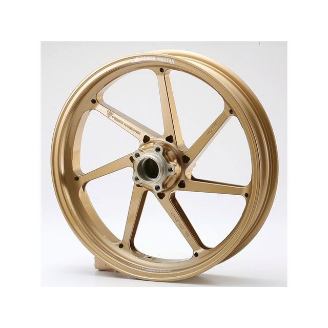 MAGTAN マグネシウム鍛造ホイール セット MAGTAN JB4 フロント：3.50-17/リア：6.00-17 カラー ゴールド JB4-125-02/GLD マグタン ホイール本体 バイク ZRX1200DAEG