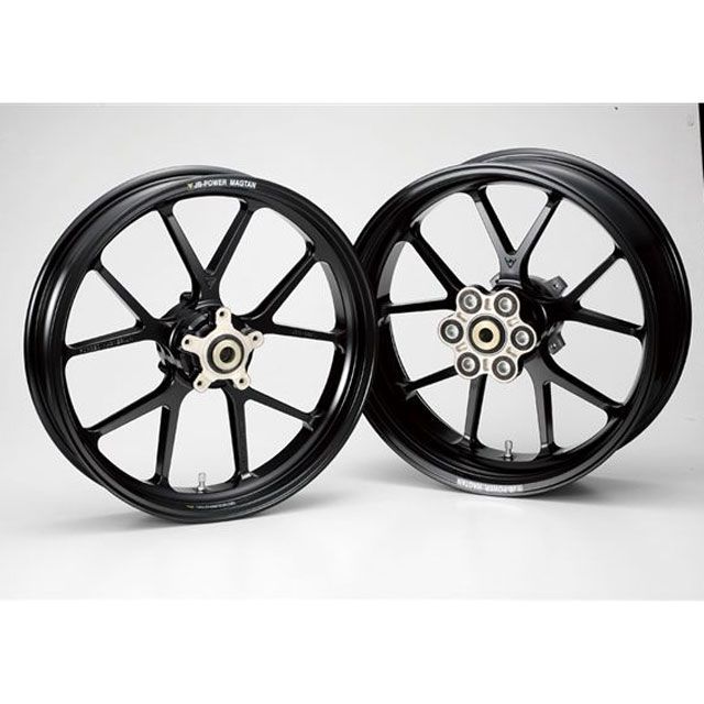 MAGTAN マグネシウム鍛造ホイール セット MAGTAN JB3 フロント：3.50-17/リア：6.00-17 カラー ブラック JB3-303-02/BLK マグタン ホイール本体 バイク GSX-R1100