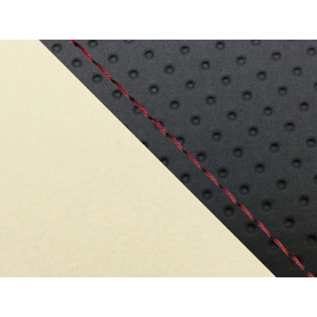 Grondement YZF-R1ダブル（リア側） 国産シートカバー エンボス黒＆ベージュ タイプ 張替 仕様 赤ステッチ GH5564YC833S40 グロンドマン シート関連パーツ バイク YZF-R1
