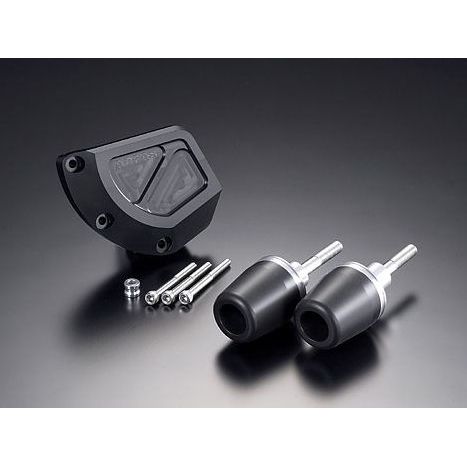 AGRAS レーシングスライダー 3点SET B カラー ジュラコン/ブラック タイプ ロゴ無 342-388-005B アグラス スライダー類 バイク GSX-R1000