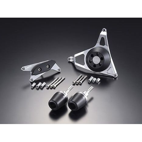 AGRAS レーシングスライダー 4点SET A カラー ジュラコン/ブラック タイプ ロゴ無 342-388-006B アグラス スライダー類 バイク GSX-R1000