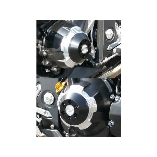 AGRAS レーシングスライダー ケースカバー 左右SET カラー ジュラコン/ブラック 342-479-002B アグラス スライダー類 バイク Z1000