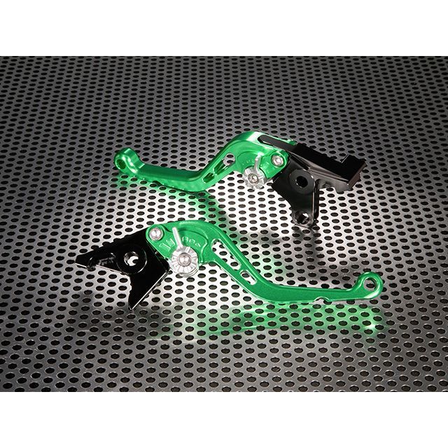 U-KANAYA スタンダードタイプ ショートアルミビレットレバーセット レバー グリーン アジャスター シルバー BM004-037-0207-03 ユーカナヤ レバー バイク F800S/F800ST