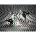 U-KANAYA スタンダードタイプ ショートアルミビレットレバーセット レバー チタンカラー アジャスター オレンジ DU023-003-0206-08 ユーカナヤ レバー バイク ストリートファイター ストリートファイターS(2)