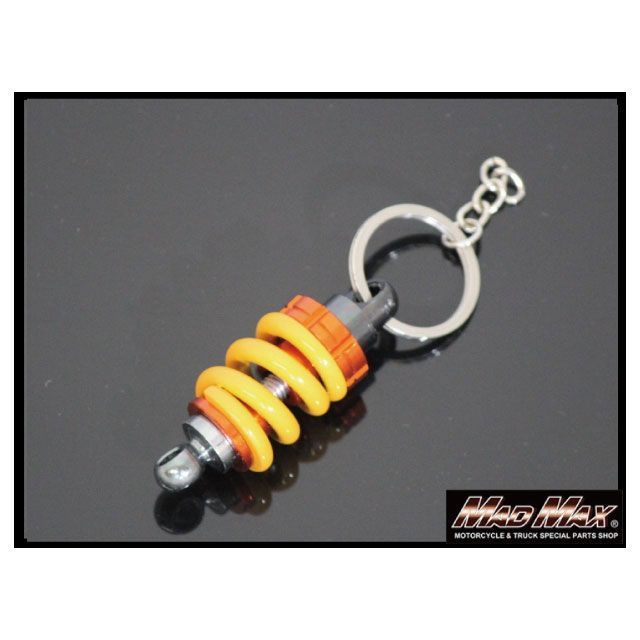 MADMAX サスペンション型 キーホルダー ストラップカラー ブラック 本体カラー オレンジ/イエロー MM50-0288-ORY マッドマックス キーホルダー 日用品
