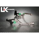 U-KANAYA Rタイプ可倒式 アルミ削り出しビレットレバー レバー チタン アジャスター ゴールド BM012-087-070602 ユーカナヤ レバー バイク S1000RR(2)