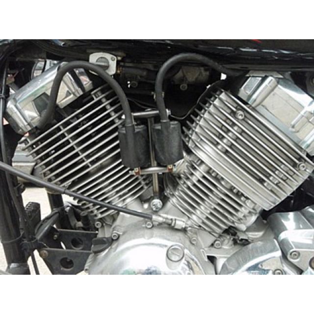 K&W DS400用コイル移設キット 仕様 プラグコード黒のみ P14033 部品屋K&W その他外装関連パーツ DS400