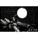 K&W MAGNA50用ラウンドミラー 仕様 左用3インチ P22031-3 部品屋K&W ミラー関連パーツ バイク MAGNA50