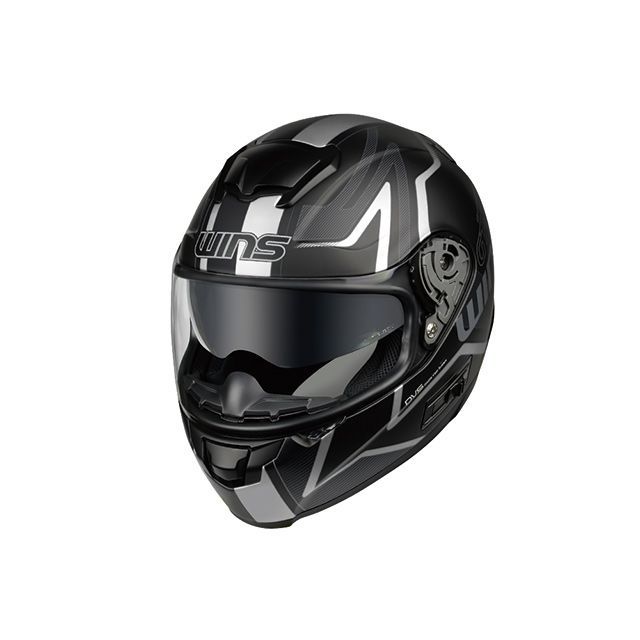 WINS FF-COMFORT カラー マットブラック×ホワイト サイズ L/58-59cm JAN_4560385765773 メーカー在庫あり ウインズヘルメット フルフェイスヘルメット バイク