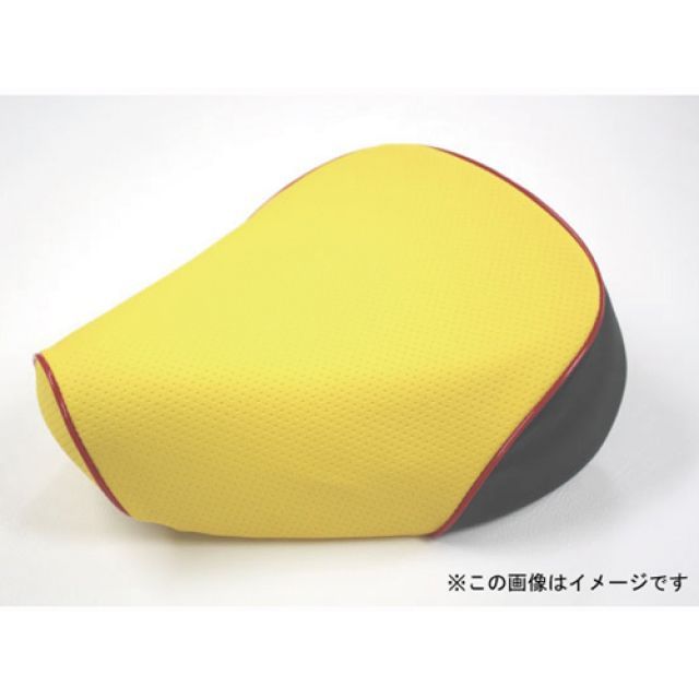 Grondement リモコンジョグ（SA36/39）4スト 国産シートカバー エンボスイエロー タイプ 張替 仕様 赤パイピング GH110YC250P40 グロンドマン シート関連パーツ バイク リモコンジョグ