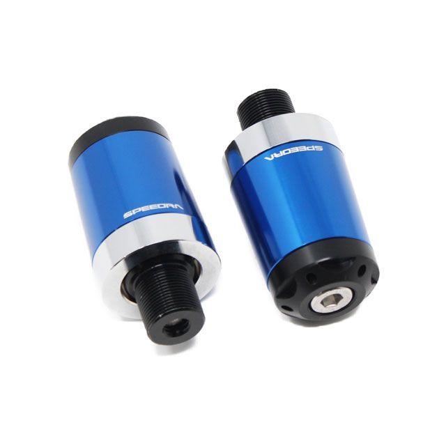 SPEEDRA ヘビーウェイトハンドルバーエンドスライダー ロングタイプ カラー ブルー ABEKL02BE SPEEDRA ハンドル関連パーツ バイク NINJA H2/H2R ZX-10R