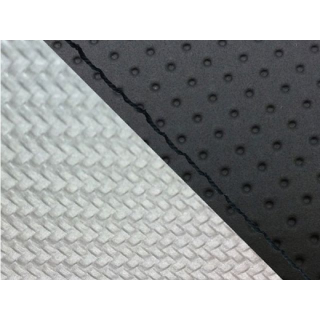 Grondement CBR1000RR（SC57） 国産シートカバー 張替 エンボス黒＆カーボン銀 仕様 黒ステッチ 適合 シングル（フロント側） GH5574HC817S10 グロンドマン シート関連パーツ バイク CBR1000RR