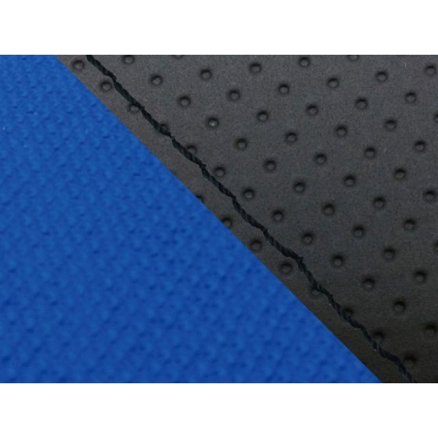Grondement CBR1000RR（SC57） 国産シートカバー 張替 エンボス黒＆スベラーヌ青 仕様 黒ステッチ 適合 ダブル（リア側） GH5575HC845S10 グロンドマン シート関連パーツ バイク CBR1000RR