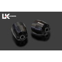 U-KANAYA アルミビレットハンドルバーエンド(ブラック) エンドキャップ シルバー BEBK-KA045-SV ユーカナヤ ハンドル関連パーツ バイク N...
