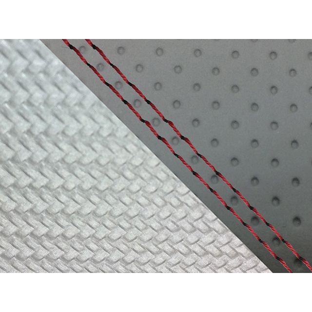 【正規品】Grondement FZ1 フェザー（10年〜）シングル（フロント側） グロンドマン国産シートカバー 張替（エンボスグレー・カーボンシルバー） 仕様 赤ダブルステッチ GH5565YC1217SW40 グロンドマン シート関連パーツ バイク…