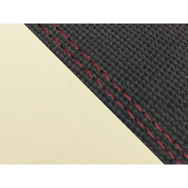 Grondement FZ1 フェザー（10年〜）タンデム（リア側） グロンドマン国産シートカバー 張替（スベラーヌブラック・ベージュ） 仕様 赤ダブルステッチ GH5566YC4633SW40 グロンドマン シート関連パーツ バイク FZ1 フェザー