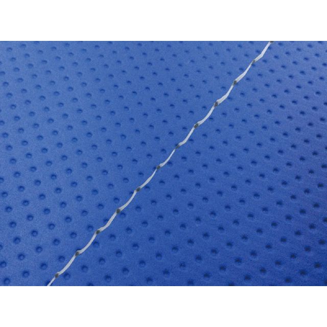 Grondement リード80SS グロンドマン国産シートカバー 張替（フルエンボスブルー） 仕様 透明ステッチ GH68HC390S0 グロンドマン シート関連パーツ バイク リード80SS