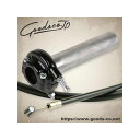 GOODS AMALスロットル - ブラック&ワイヤー/CB400SS/GB250(88-95) 長さ 800mm 44-29490B-111 グッズ ハンドル...