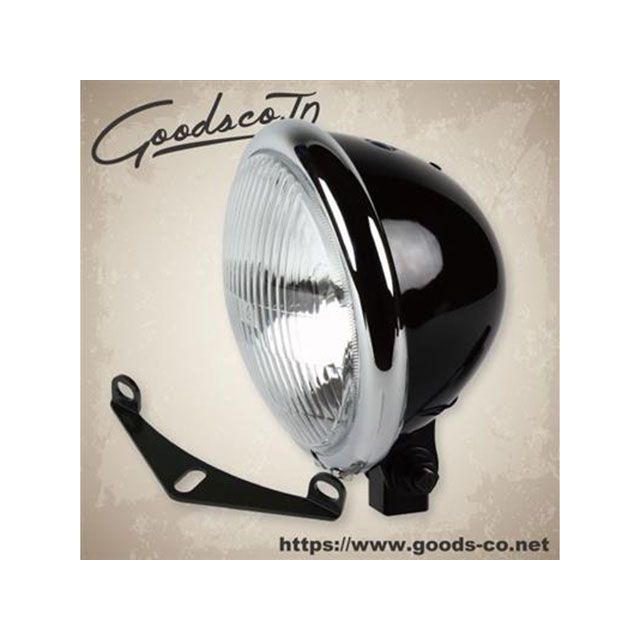 GOODS 5-3/4”ベイツライトキット/TW200/225 カラー ブラック/クローム 66-84158ATW メーカー在庫あり グッズ ヘッドライト・バルブ バイク TW200/225
