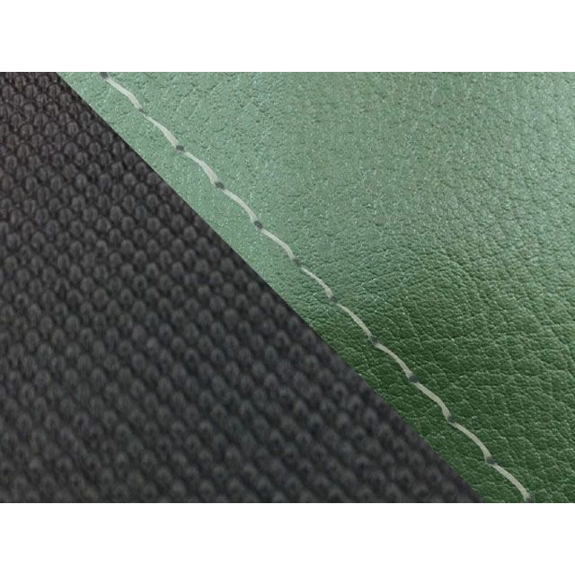 Grondement グロム 国産シートカバー ダークグリーン＆スベラーヌブラック タイプ 張替 仕様 透明ステッチ GH5568HC3046S0 グロンドマン シート関連パーツ バイク グロム