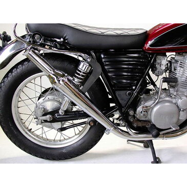 モーターロック SR400 SR500 マフラー本体 SR400/500用 FLAKES トランペットマフラー スリップオン アップ FI車