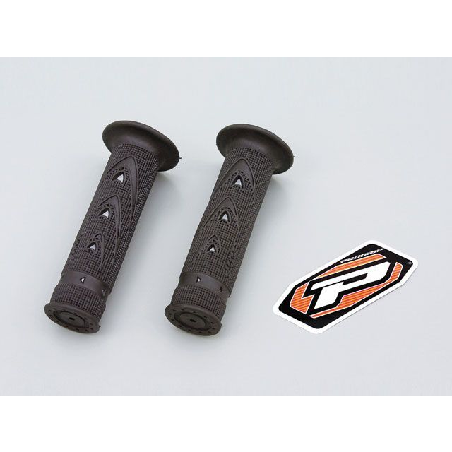 PROGRIP 721タイプ ビンテージグリップ（ブラック/グレー） エンド非貫通 98053 メーカー在庫あり プログリップ グリップ関連パーツ バイク 汎用