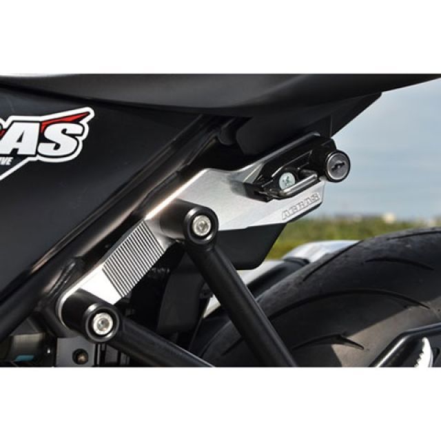 AGRAS ヘルメットホルダー アルミステー シルバー ヘルメットロック メッキ 603-304-000SS アグラス その他外装関連パーツ バイク SV650