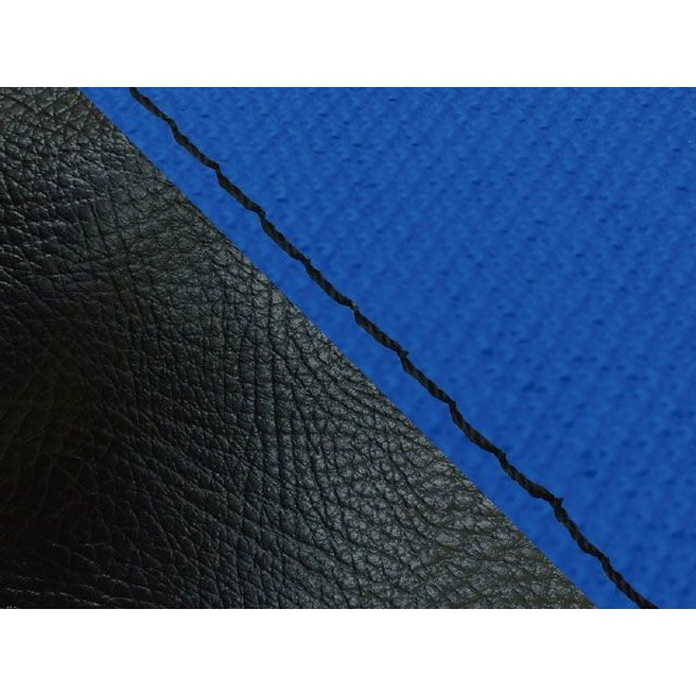 【正規品】Grondement ジョルノ（AF24）/ジョルカブ（AF53） 国産シートカバー スベラーヌブルー＆黒 タイプ 張替 仕様 黒ステッチ GH53HC4537S10 グロンドマン シート関連パーツ バイク ジョルカブ ジョルノ