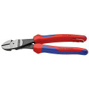 KNIPEX 7422-200TBK 強力型斜ニッパー(硬線用)落下 ・7422-200TBK クニペックス ハンドツール バイク 車 自動車 自転車