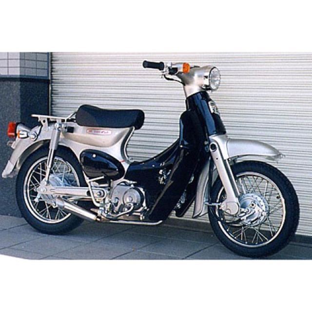 WirusWin カブ50（キャブレター仕様車）用 トラッカースラッシュマフラー ウイルズウィン マフラー本体 バイク カブ50（キャブレター仕様車）