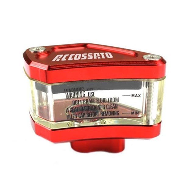 ACCOSSATO フルードタンクFU152 20ml（レッド） FU152R アコサット ラジエター関連パーツ バイク 汎用