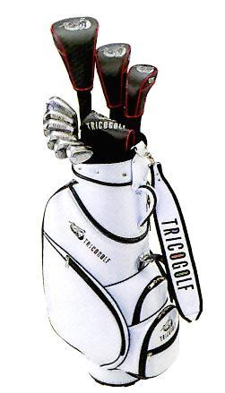 【キャディバック付♪】メンズトリコゴルフクラブセットTRICOGOLF 10本セットキャディバッグ付き1W/4W/UT/6I/PT 男性用 Kascoキャスコ